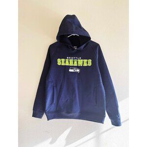 Outerstuff NFL Seattle Seahawks Long Sleeve Navy Hoodie Youth XL